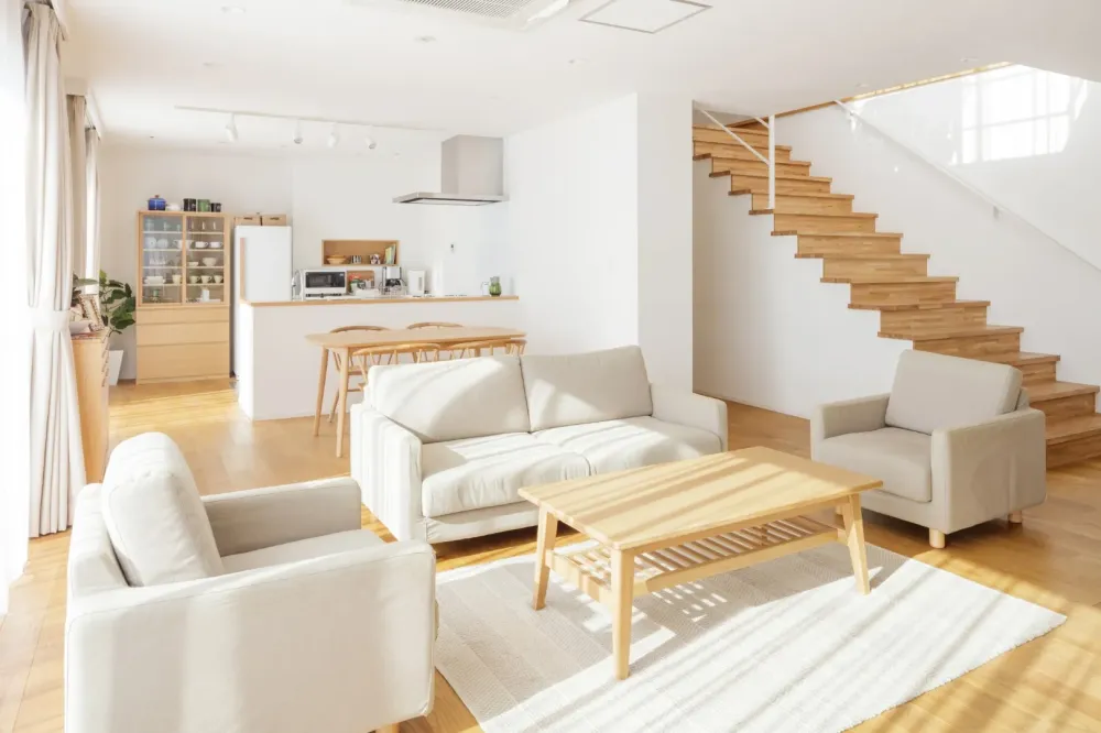 Interieur maison salon et cuisine